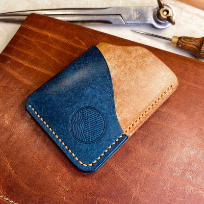 Card Wallet - Whiskey / Blue