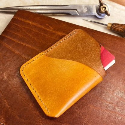 Card Wallet - Whiskey / Yellow