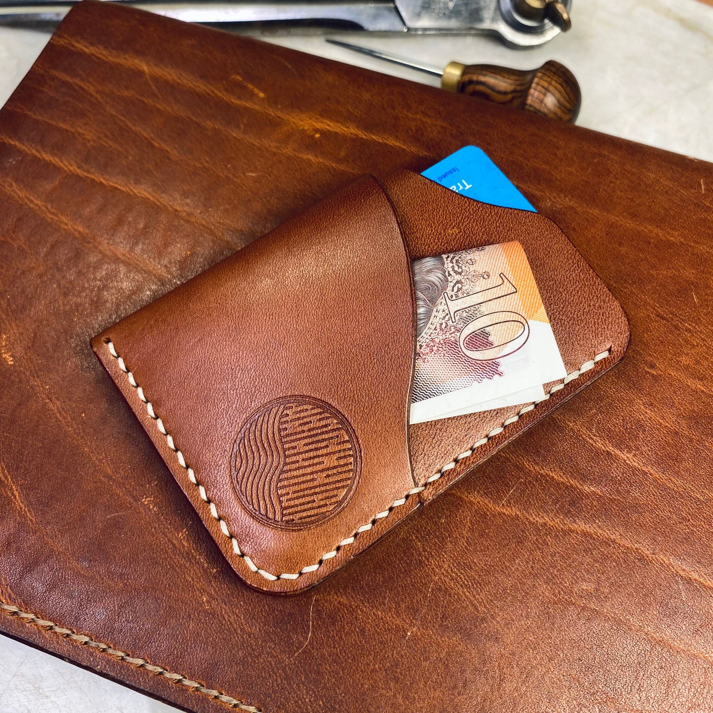 Card Wallet - Cognac